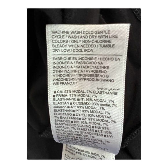 β¨ EUC ATHLETA Black Santorini Sleeveless Swing Dress | Sz M - Picture 9 of 9